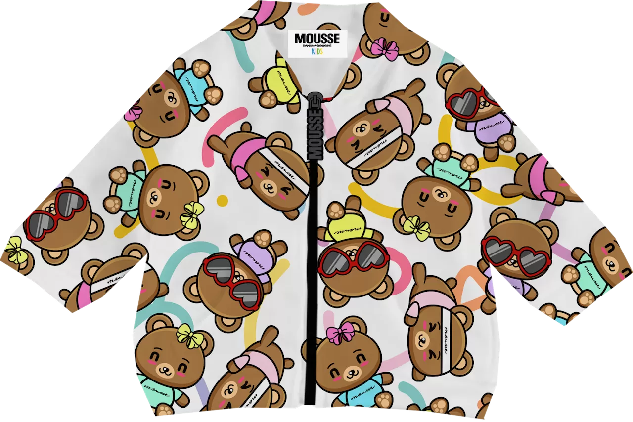 felpa zip neonato teddy cool