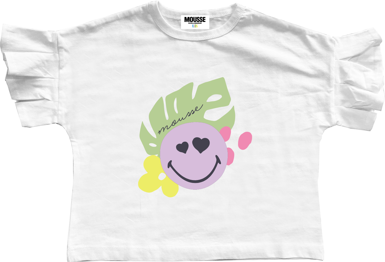 T shirt crop smileaf